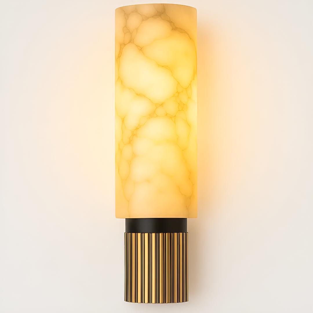Wall Light with LED Glow and Alabaster Marble Shade